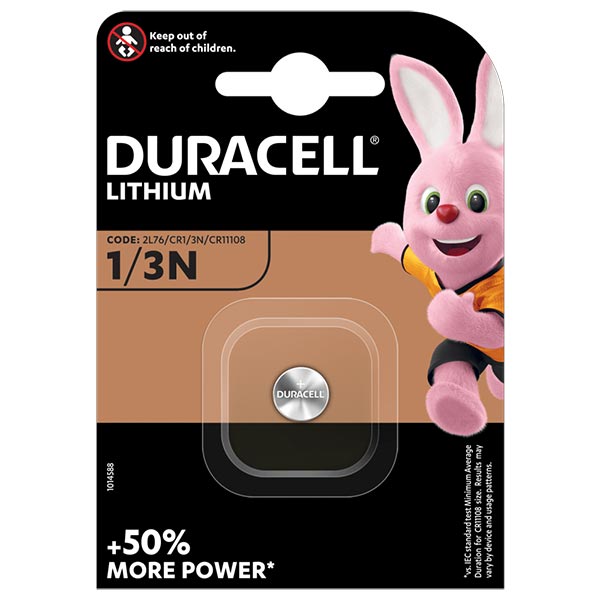 BLISTER 1 PILA DL 1/3N  DURACELL LITIO (SCATOLA 10 BLISTER)