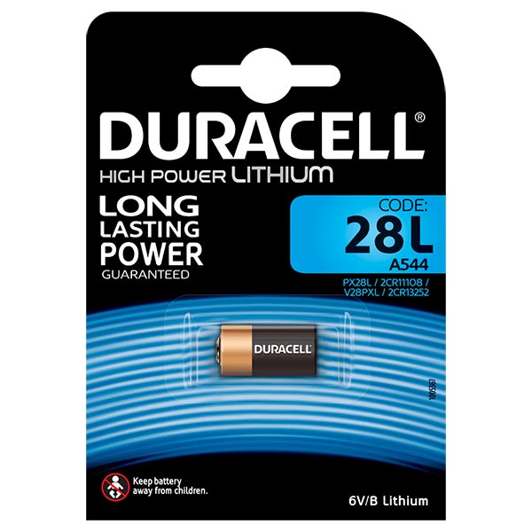 BLISTER 1 PILA PX28L DURACELL LITIO (SCATOLA 10 BLISTER)