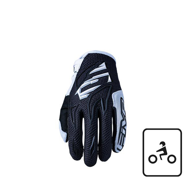 GUANTI FIVE MXF3 BLACK/WHITE (XS)