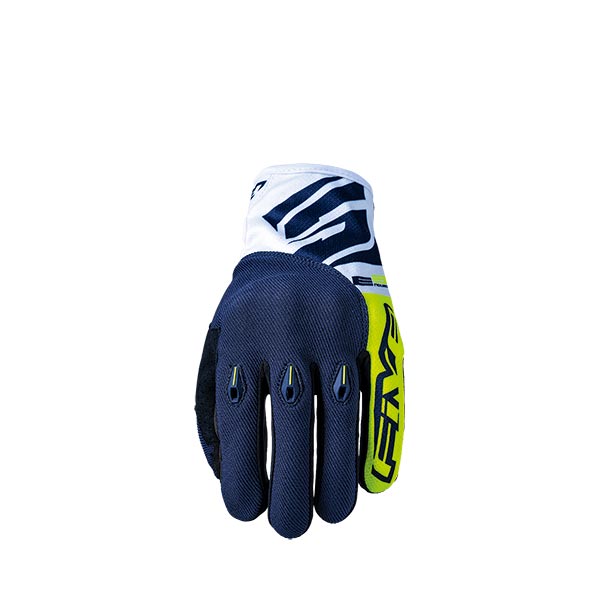 GUANTI FIVE E3 EVO FLUO YELLOW/BLUE (L)