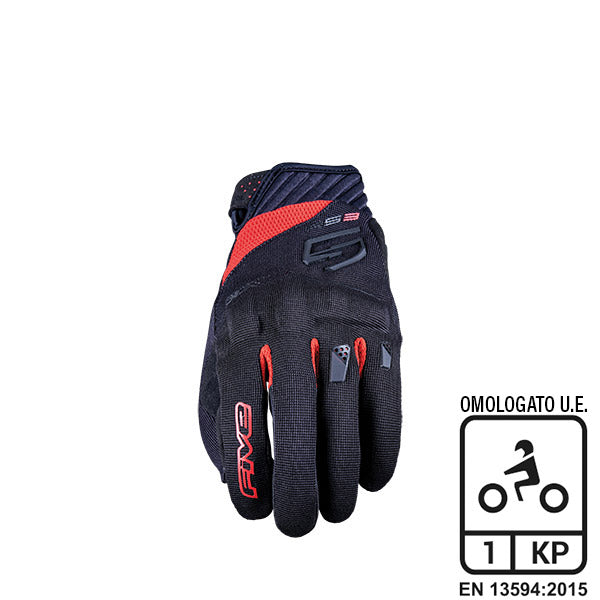 GUANTI FIVE RS3 EVO BLACK/RED (S)