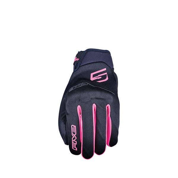 GUANTI DONNA FIVE GLOBE EVO BLACK/FLUO PINK (S)