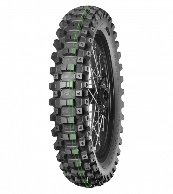 MITAS 110/100 -18 64M TERRA FORCE-EX MH SUPER SOFT  TT (2 rayas verdes)