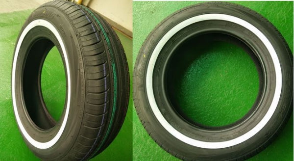 NANKANG 165/80 R15 87T NA-1 W.W  (165R15) (BANDA BLANCA 19mm) CLASICO