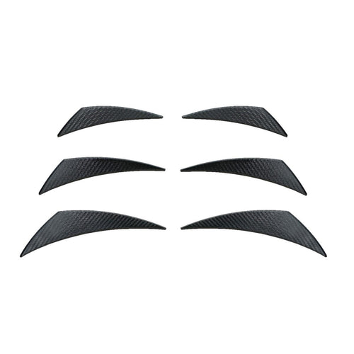 Front bumper canards carbon look