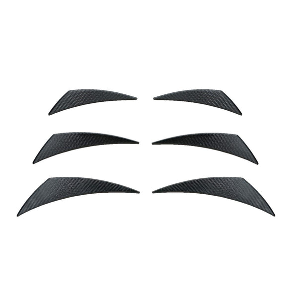 Front bumper canards carbon look