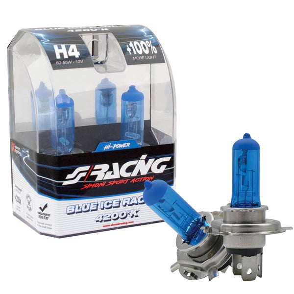 Lampadine alogene H4 Blue Ice Racing