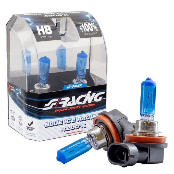 Lampadine alogene H8 Blue Ice Racing
