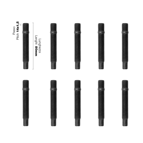 10 colonnette ruota 14x1.5 l.80mm