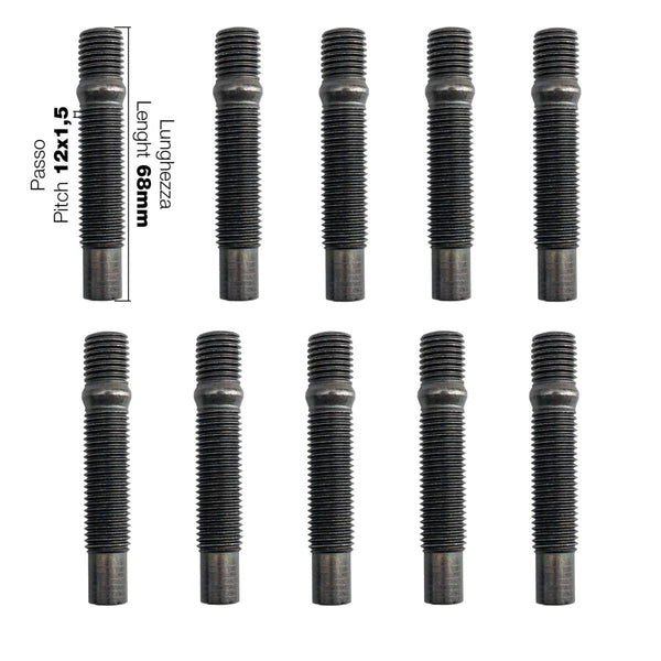 10 colonnette ruota 12x1.5 l.68mm