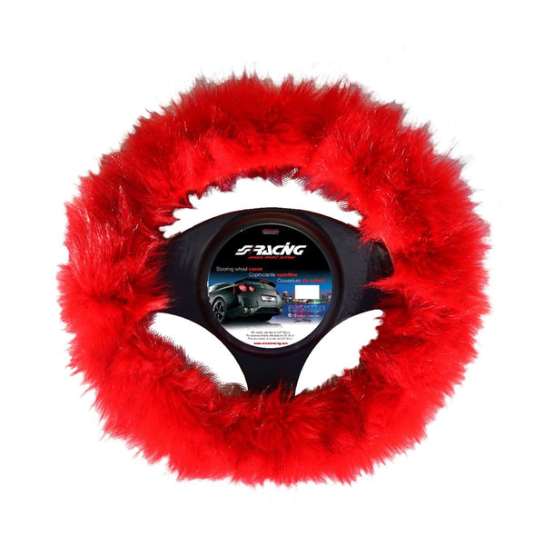 Coprivolante Fluffy Fur rosso