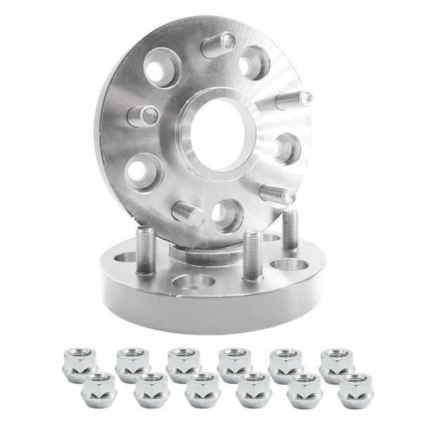 2 distanziali ruota 25mm 5x130 con bulloneria centraggio 71,6