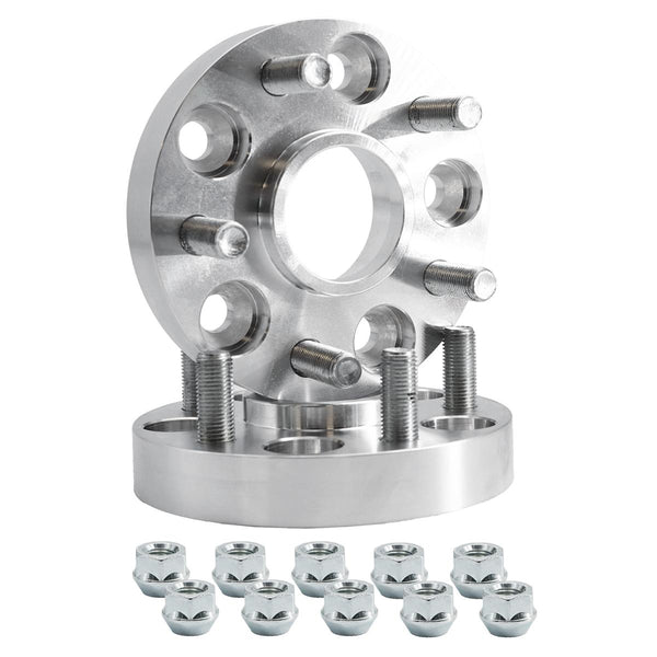 2 distanziali ruota 25mm 5x114,3 con bulloneria centraggio 64,1