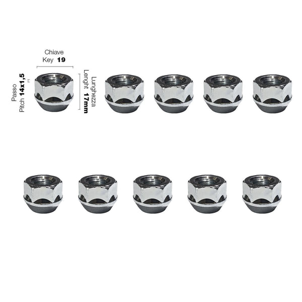 10 dadi ch.19 14x1.5 l.17mm