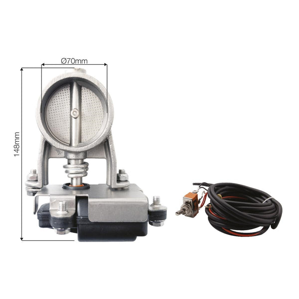 Exhaust valve con interruttore diam.70mm