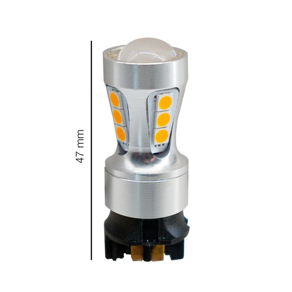 Lampadina led PW-24W lenticolare 18 led arancio