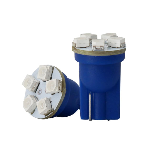 Lampadine led T10 W5W 6 led blu