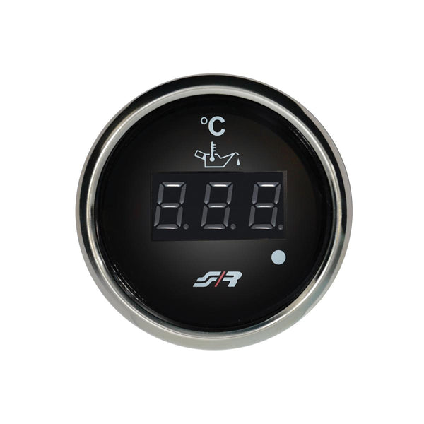 Termometro temperatura olio digitale Chrome rim line