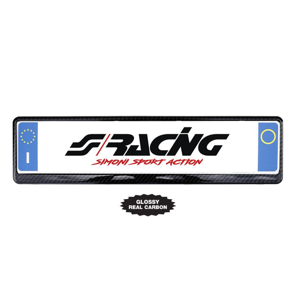 Portatarga posteriore vero carbonio