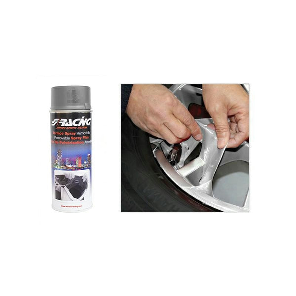 Pellicola spray removibile grigio cromo