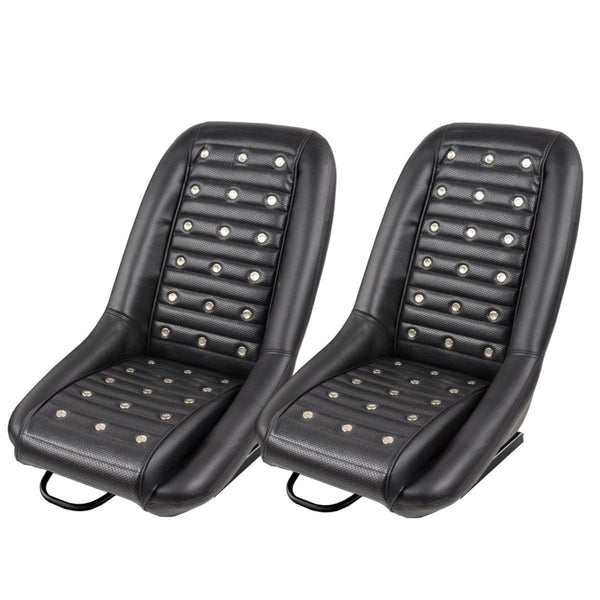 Coppia Sedili Vintage con borchie