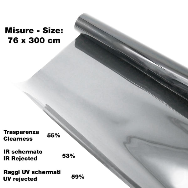 Pellicola vetri Light Black 76X300 cm