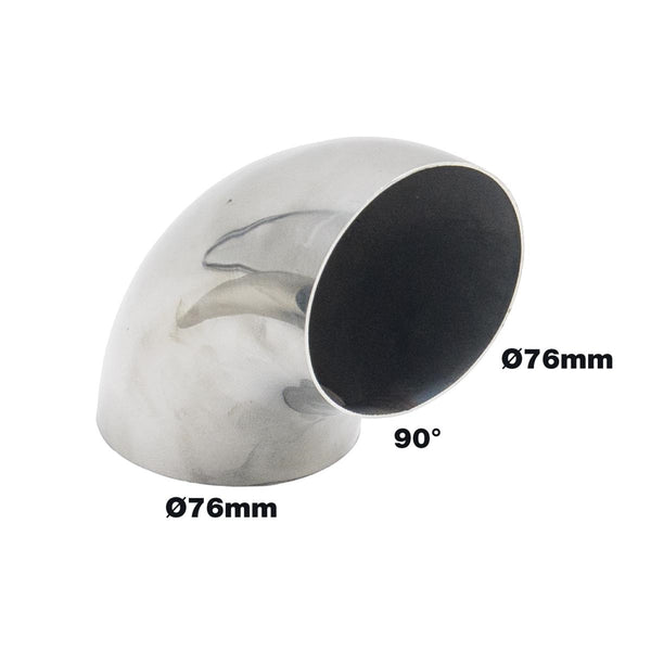 Tubo 90° id 76mm