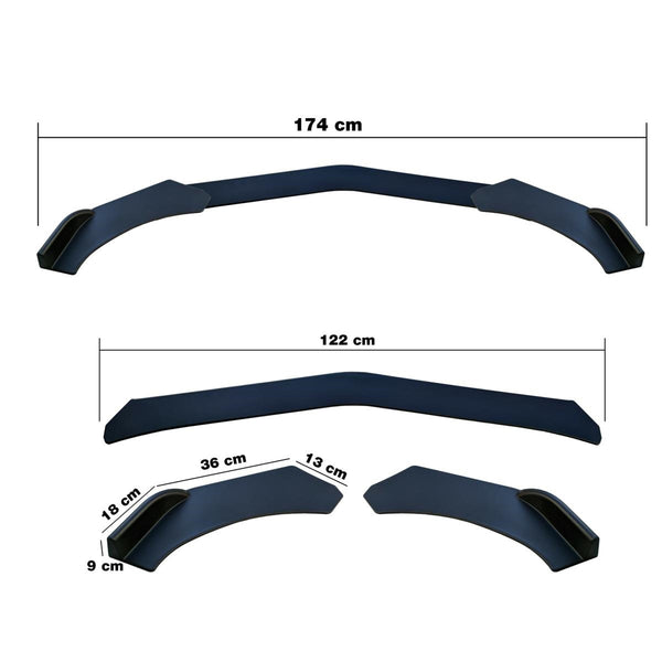 Lip splitter universale sotto paraurti