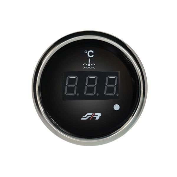 Termometro temperatura acqua digitale Chrome rim line