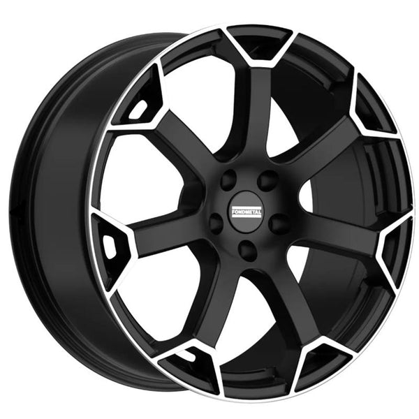 FONDMETAL CA6Y9 ZEPHYRUS 9X20 5X112 ET 34 66,5 MATT BLACK MACHINED CUP OE 62 MM AUDI