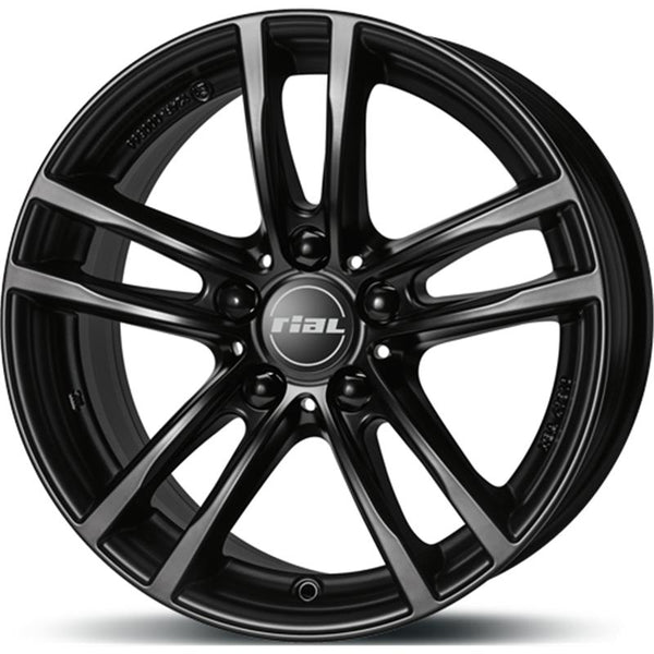 RIAL CA072 X10 7X16 5X120 ET 40 72,6 RACING BLACK OE CAP BMW (OMOL. ECE)