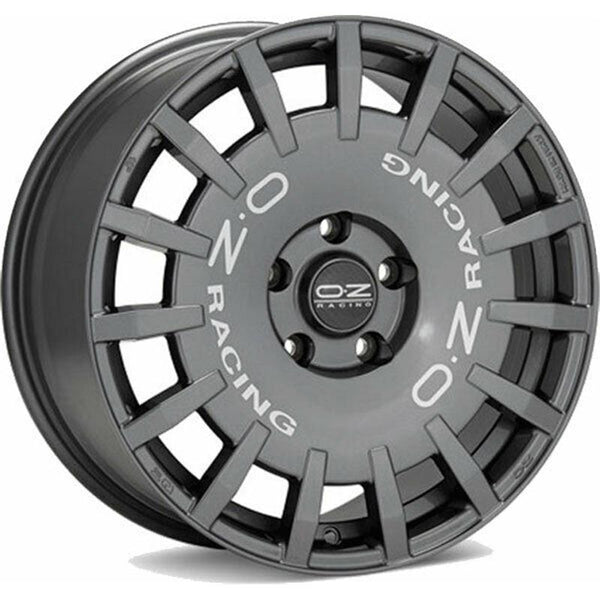 OZ RACING CA1B3 RALLY RACING VAN 8X18 5X112 ET 45 66,6  DARK GRAPHITE SILVER LETTERING (OMOL. NADH062)
