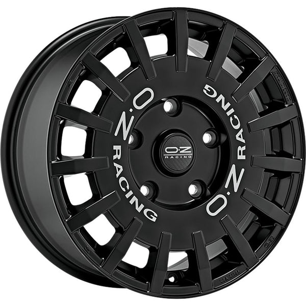 OZ RACING CA1D8 RALLY RACING VAN 8X18 5X120 ET 45 65,1  MATT BLACK SILVER LETTERING (OMOL. NADH062)