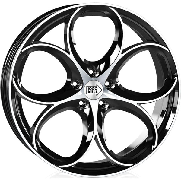 MILLE MIGLIA CA1S6 MM049 8X18 5X110 ET 33 65,1 BLACK POLISHED