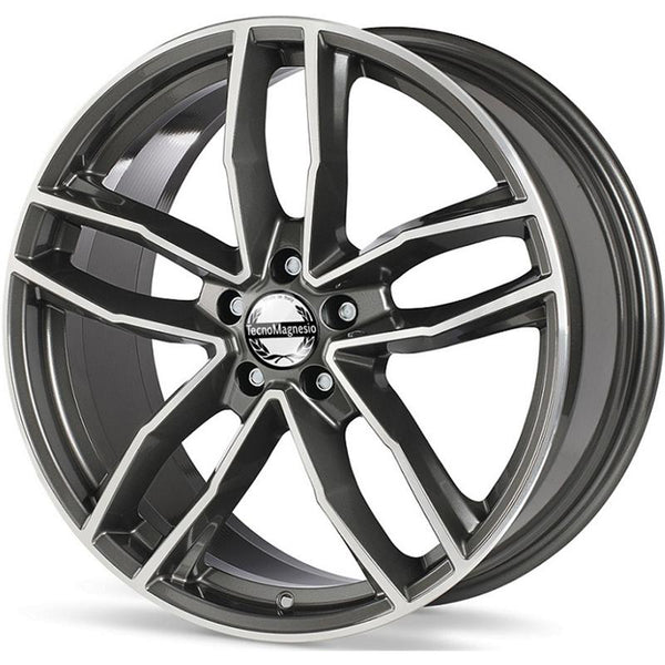 TECNOMAGNESIO CA1T6 SPYDER EVO 8,5X19 5X112 ET 45 66,6 ANTHRACITE POLISHED (LENTE 65MM AU - R13) (NAD)