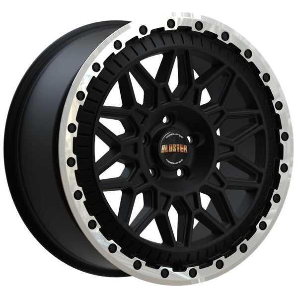 FONDMETAL CA1U2 BLUSTER 8X18 5X118 ET 55 71,1 MATT BLACK MACHINED LIP (LENTE 60 MM)