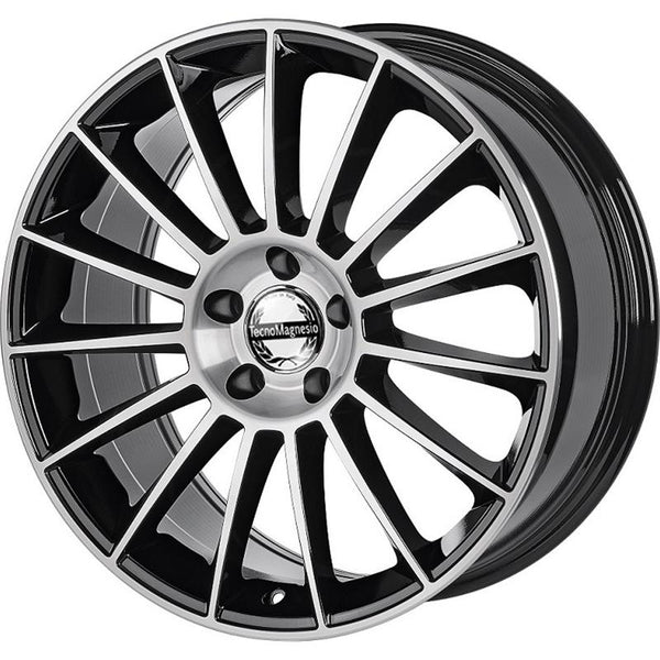 TECNOMAGNESIO CA1V3 STAR EVO 9,5X19 5X114,3 ET 45 64,1 BLACK POLISHED (LENTE 75MM MB - C60) (NAD)