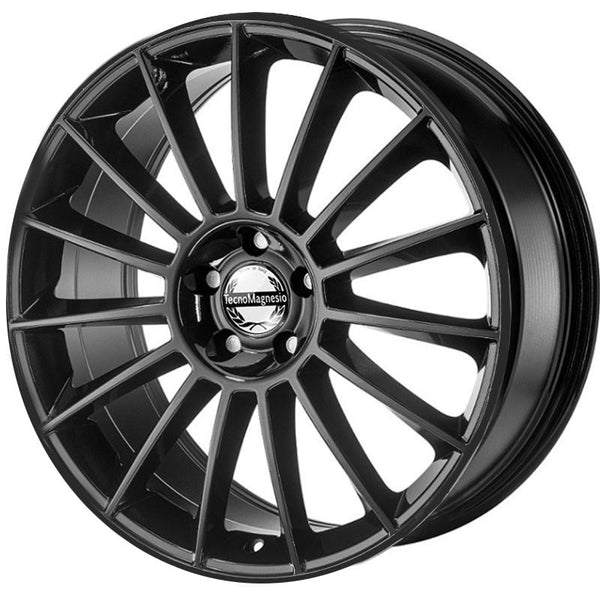 TECNOMAGNESIO CA1V7 STAR EVO 8X18 5X112 ET 35 66,6 GLOSSY BLACK (LENTE 75MM MB - C60) (NAD)