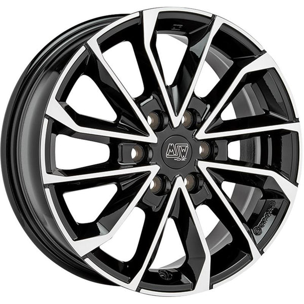 MSW CA3L8 MSW 42 VAN 6,5X17 6X130 ET 54 84,1  GLOSS BLACK FULL POLISHED (OMOL.  - YES)