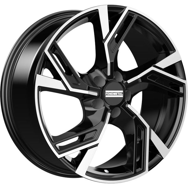 FONDMETAL CA3M7 ATENA 8,5X19 5X112 ET 45 66,5 GLOSSY BLACK MACHINED (OMOL. NADN022)