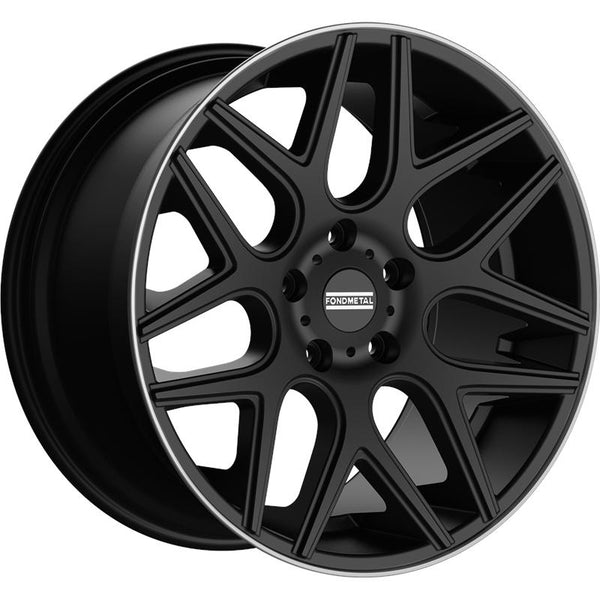 FONDMETAL CA3P1 MOROS 9,5X20 5X130 ET 35 84,1 MATT BLACK MACHINED LIP (OMOL. ECE) CUP OE 76MM MB