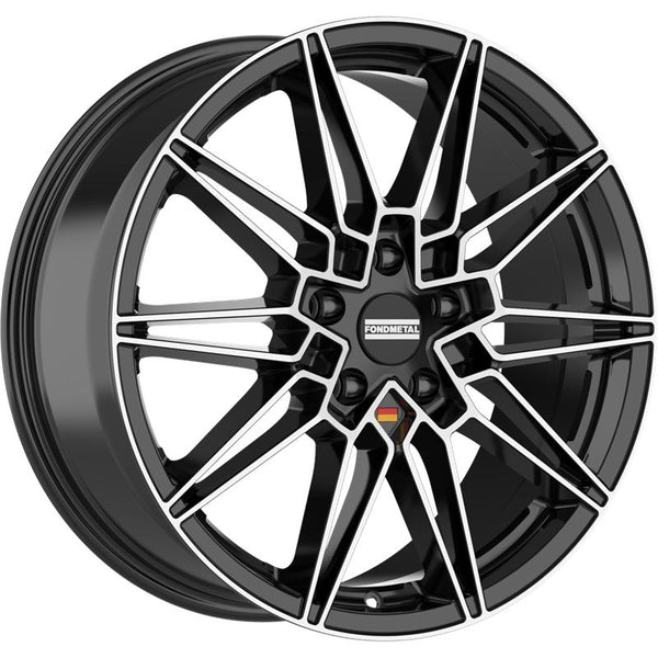 FONDMETAL CA3P5 THOE 8X18 5X120 ET 34 72,5 GLOSSY BLACK MACHINED (OMOL. ECE - NADP149) CUP OE 69MM BMW (PCD120)