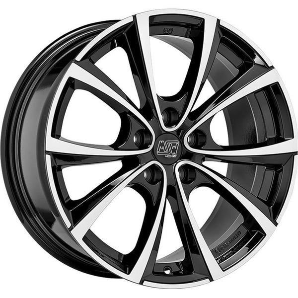 MSW CA3R3 MSW 27T 9,5X19 5X120 ET 40 64,12  GLOSS BLACK FULL POLISHED (OMOL.  - YES)