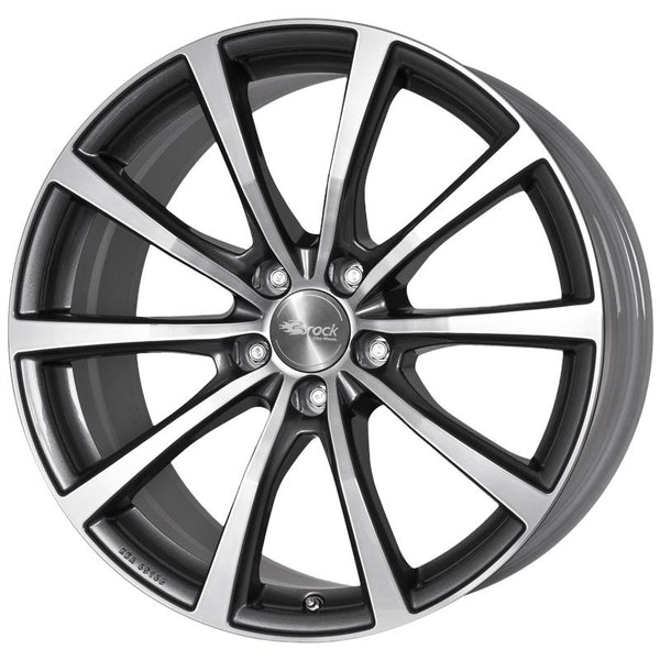 BROCK CA465 B32 7,5X19 5X114,3 ET 53 67,1 GRAPHITE LUCIDO DIAMANTATO  (OMOL. ECE)