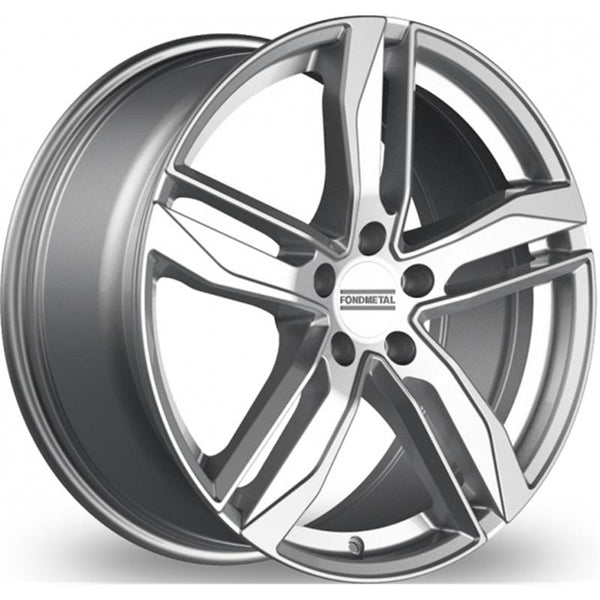 FONDMETAL CA4C3 HEXIS 8,5X20 5X112 ET 39 66,5 GLOSSY SILVER EH2+ (OMOL ECE - NADK264) (CUP OE 62 MM AUDI)
