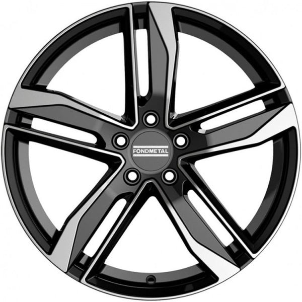 FONDMETAL CA4C5 HEXIS 8X18 5X112 ET 29 66,5 GLOSSY BLACK MACHINED (OMOL. ECE - NADK159) CUP OE 62 MM AUDI