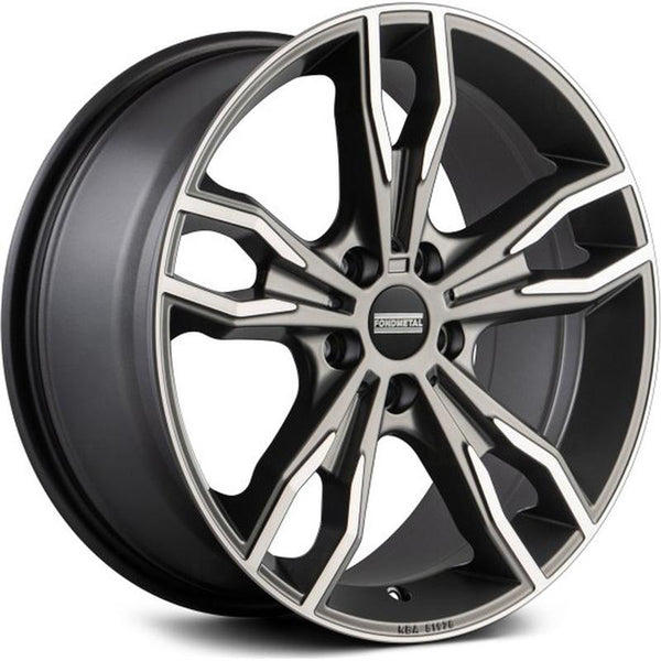 FONDMETAL CA4D1 ALKE 8,5X20 5X120 ET 25 72,5 EH2+ MATT TITANIUM MACHINED (OMOL. ECE - NADL041) CUP OE 69MM BMW (PCD120)