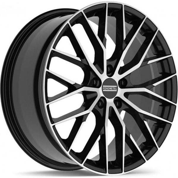 FONDMETAL CA4E1 MAKHAI 10X21 5X112 ET 44 66,5 EH2+ GLOSSY BLACK MACHINED (OMOL. NADM097_EST000_AGG00) CUP OE 62 MM AUDI