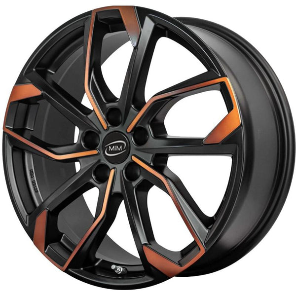 MIM CA4M7 KING 8X19 5X112 ET 45 57,1 BLACK ORANGE MATT