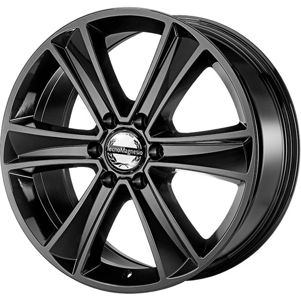 TECNOMAGNESIO CA4P5 BIG6 8X18 6X139,7 ET 30 106,1 GLOSSY BLACK  (LENTE 60MM - C60)